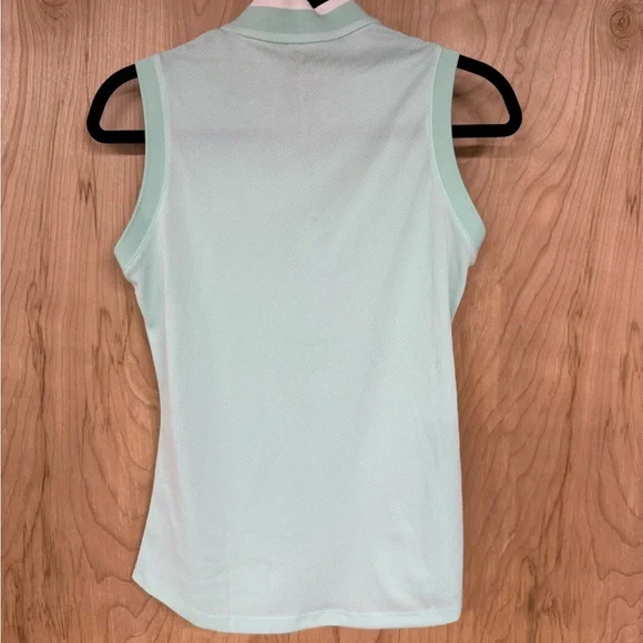 ADIDAS Women's Equipment Sleeveless Golf Polo Shirt  Clear Mint SIZE: Small - Picture 4 of 7
